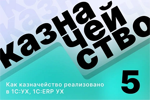 Как казначейство реализовано в 1С:УХ, 1С:ERP УХ
